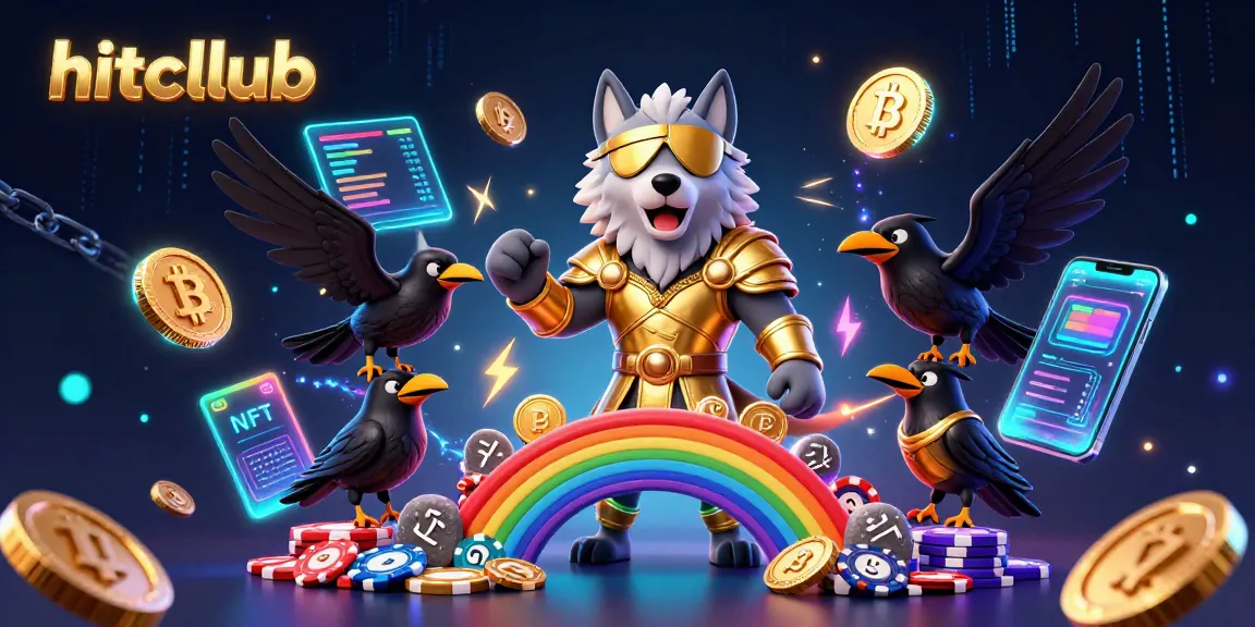 Experience thrilling wins at hitcllub with Odin and his ravens on a vibrant casino chip bridge.