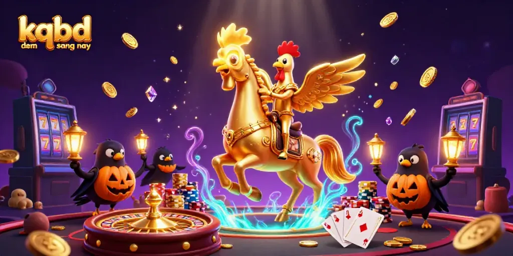 Experience thrilling gameplay and results with kqbd dem qua sang nay in this vibrant casino scene featuring animated characters.