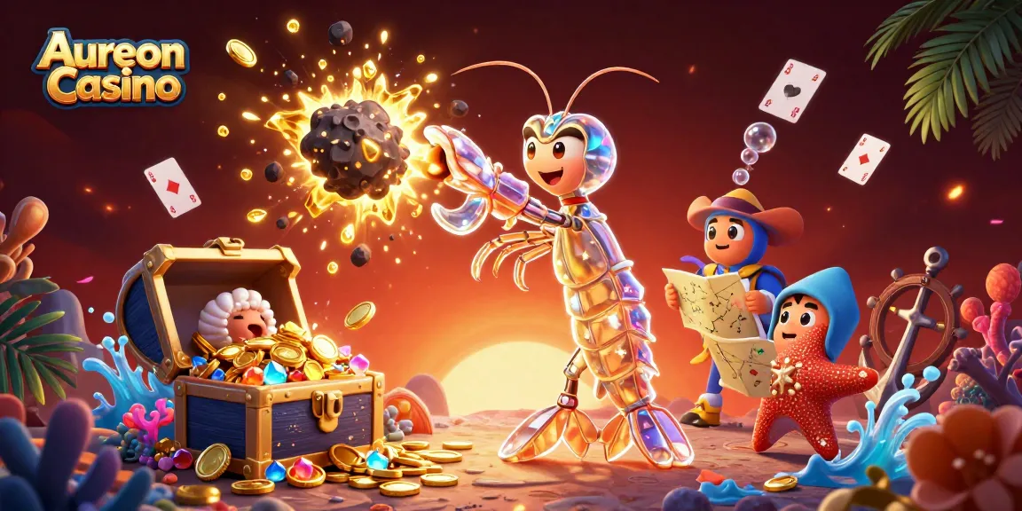 Aureon Casino players enjoy thrilling games with colorful gems and exciting wins.